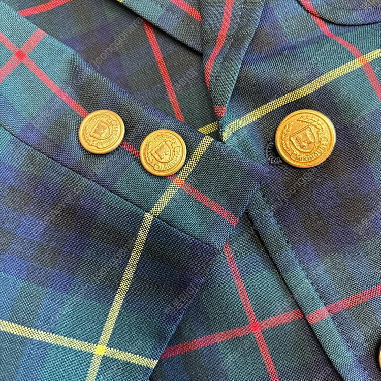 mikihouse 미키하우스 체크 자켓 입학식 졸업식 유아 아기옷 95 100--3