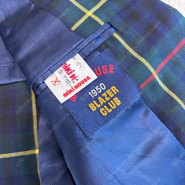 mikihouse 미키하우스 체크 자켓 입학식 졸업식 유아 아기옷 95 100--4