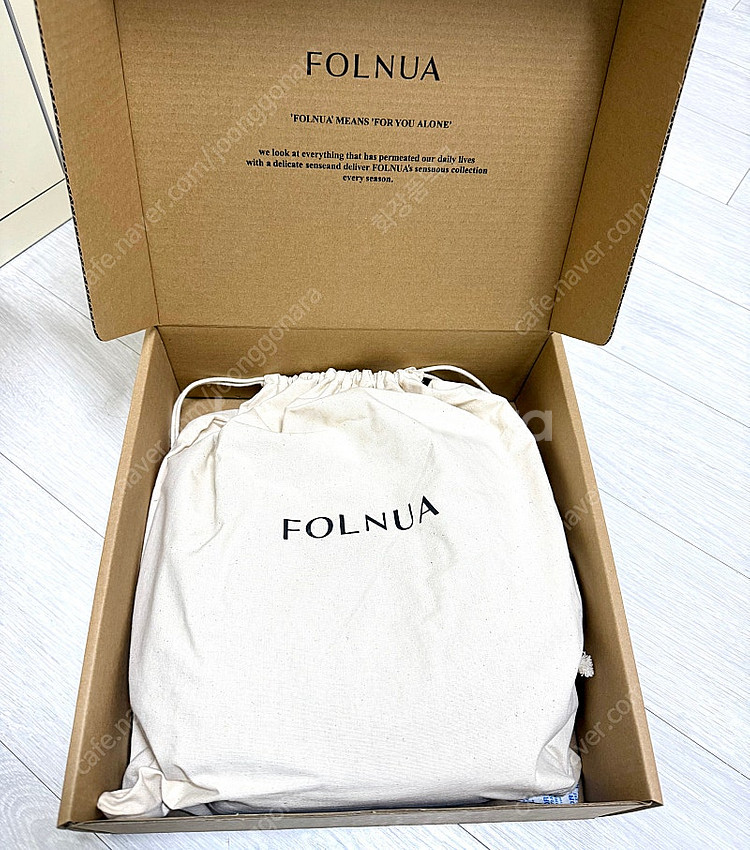 Folnua 폴뉴아 폴누아 오벌백 블랙 새상품--4