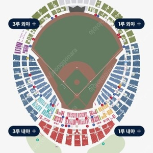 8월28일 롯데 KT 1루 내야필드석 114블럭 2연석