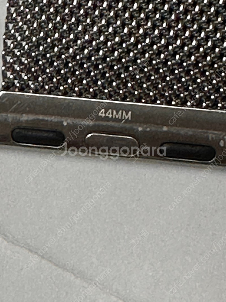 애플 정품 애플워치 스트랩 실버 밀레니즈루프 44mm--4