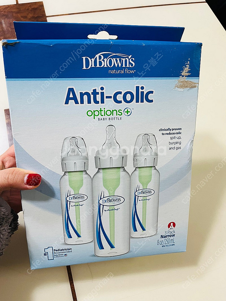 닥터브라운 내로우넥 옵션스플러스 PP젖병 250ml 3...--0