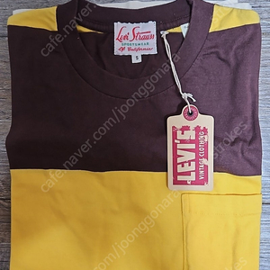 리바이스 LVC 1950's 스포츠웨어 티셔츠 그린 스트라이프 S 사이즈 팝니다.