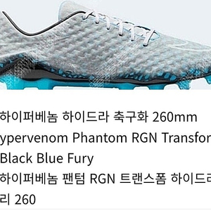 나이키 하이퍼베놈 하이드라 축구화 260mm Nike Hypervenom Phantom RGN Transform Hydra Black Blue Fury 나이키 하이퍼베놈 팬텀 RG