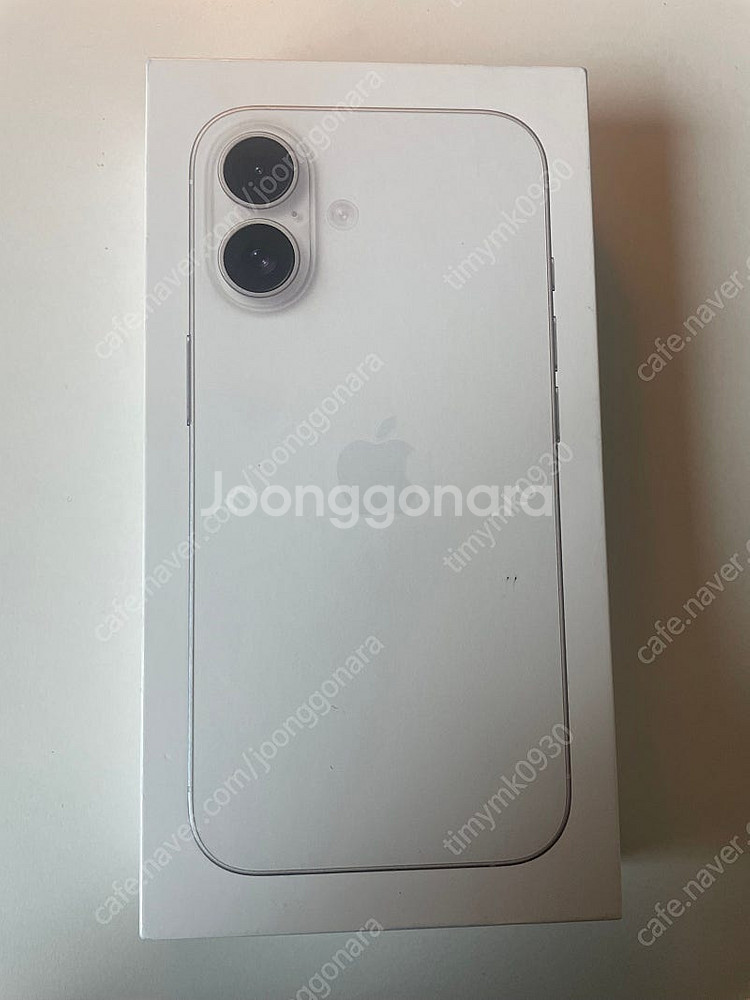 아이폰16 화이트 128g 미개봉--0