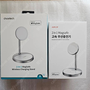 애플 공식 MFM인증 맥세이프 무선 충전기 CHOETECH 15W 2in1,주파집 맥세이프 2in1 무선 충전기 애플 MFM인증 리얼 맥세이프 충전기 국내정품 신동품 풀박스 두제