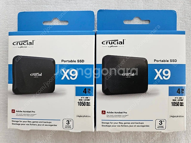 마이크론 Crucial X9 시리즈 Portable 4...--0
