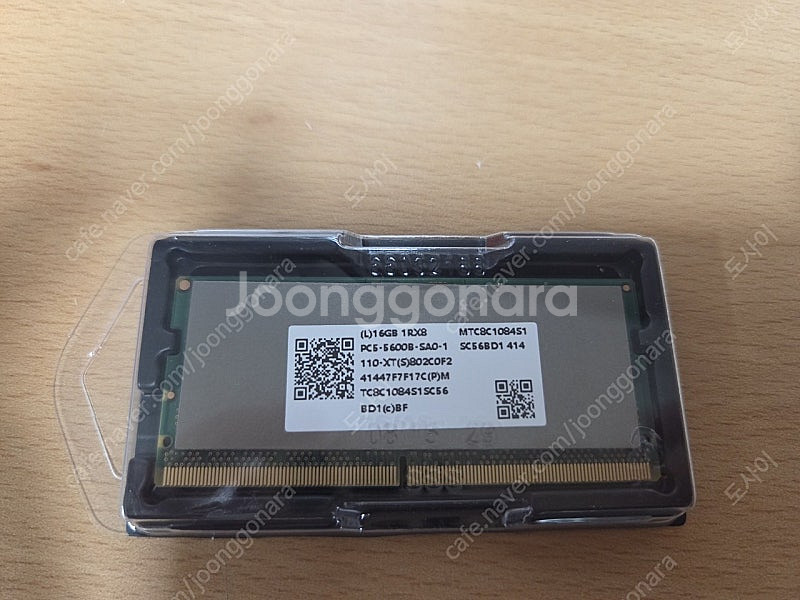 노트북용 ddr5 5600mt 16기가 팝니다.--0