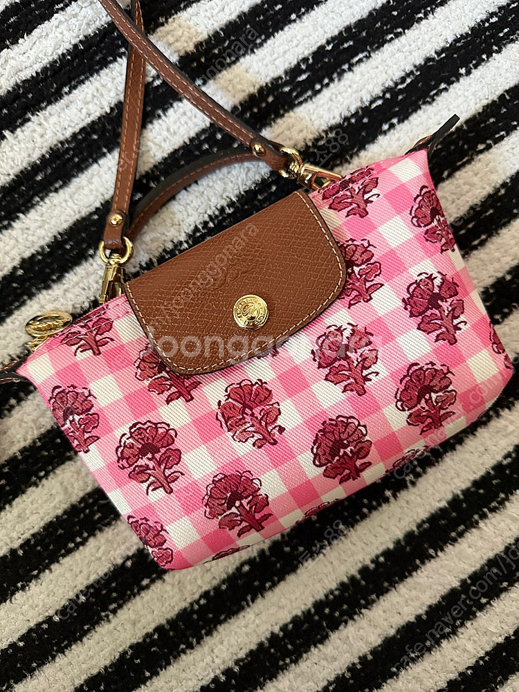 롱샴 르 플리아쥬 XS 토트백 25s/s 플라워 핑크--0