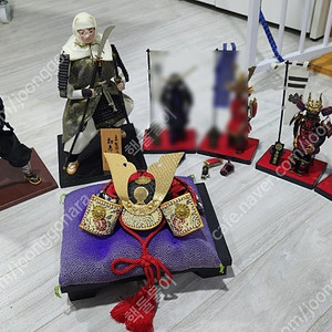 일본구매 사무라이,닌자 피규어 장식등 일괄 택포 8.0