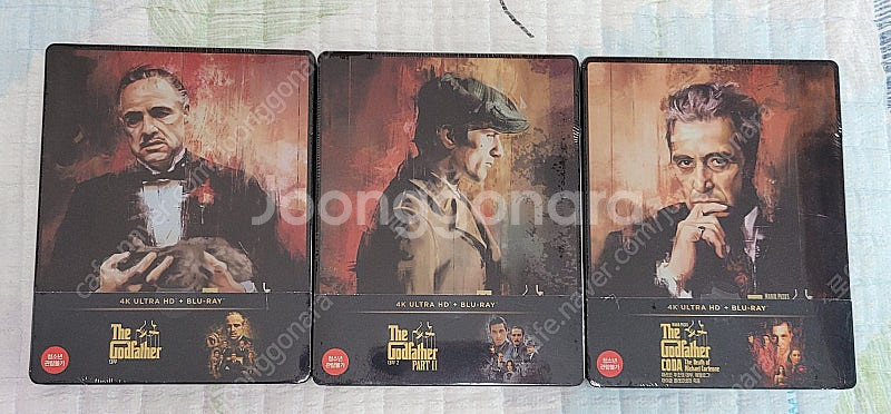4K 블루레이 대부 3부작 스틸북 팝니다--0