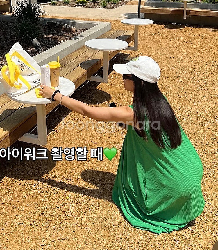 [쇼트벗스터닝] 플리츠 코쿤 드레스 (그린)--3