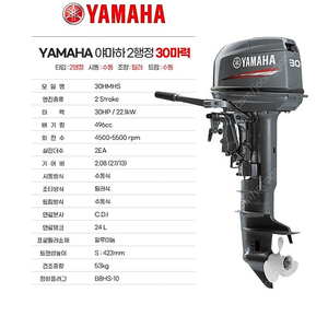 선외기 30마력 이미지