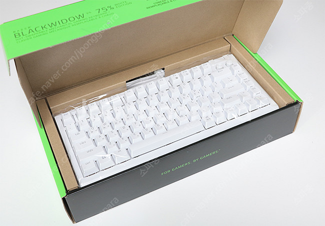 RAZER BlackWidow V4 KR 한글판, 화이...--1