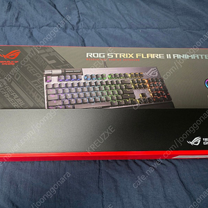 ASUS ROG STRIX FLARE II ANIMATE PBT 적축 키보드 판매합니다.