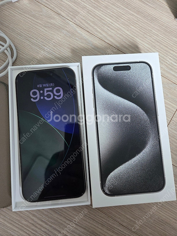 아이폰 15 Pro 화이트 128GB, 케이스티파이 케...--0
