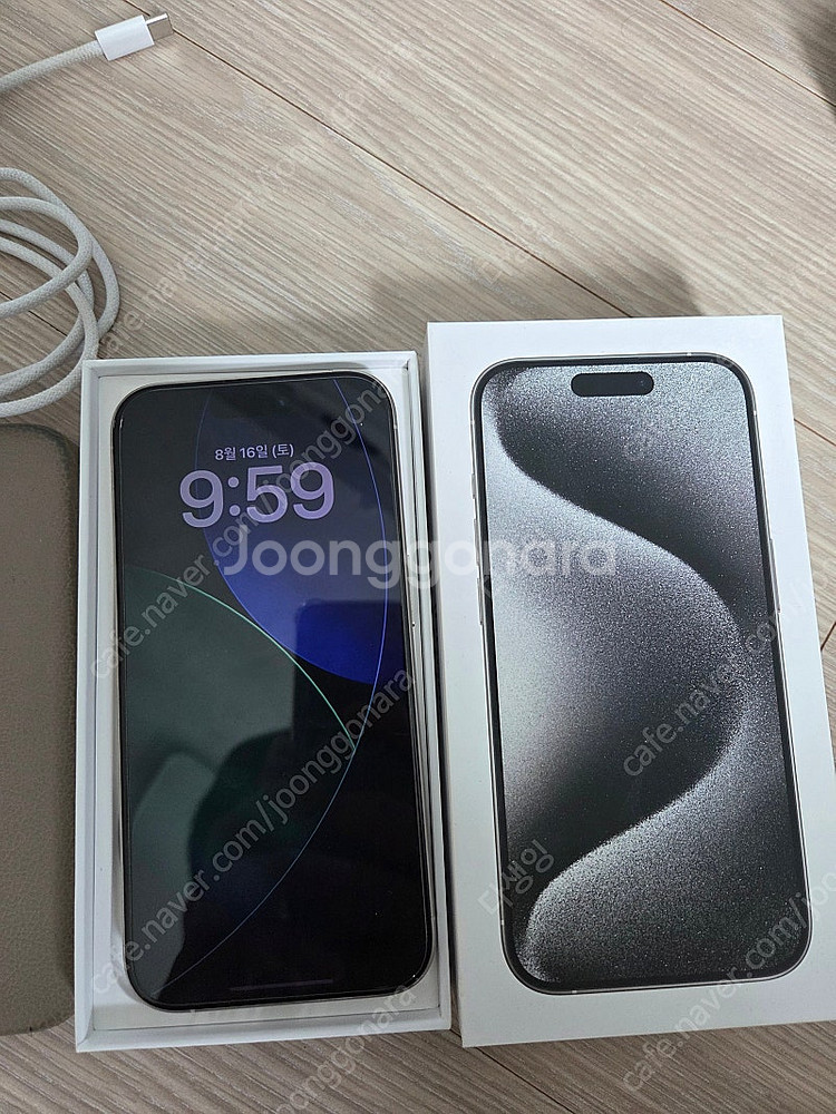 아이폰 15 Pro 화이트 128GB, 케이스티파이 케...--1