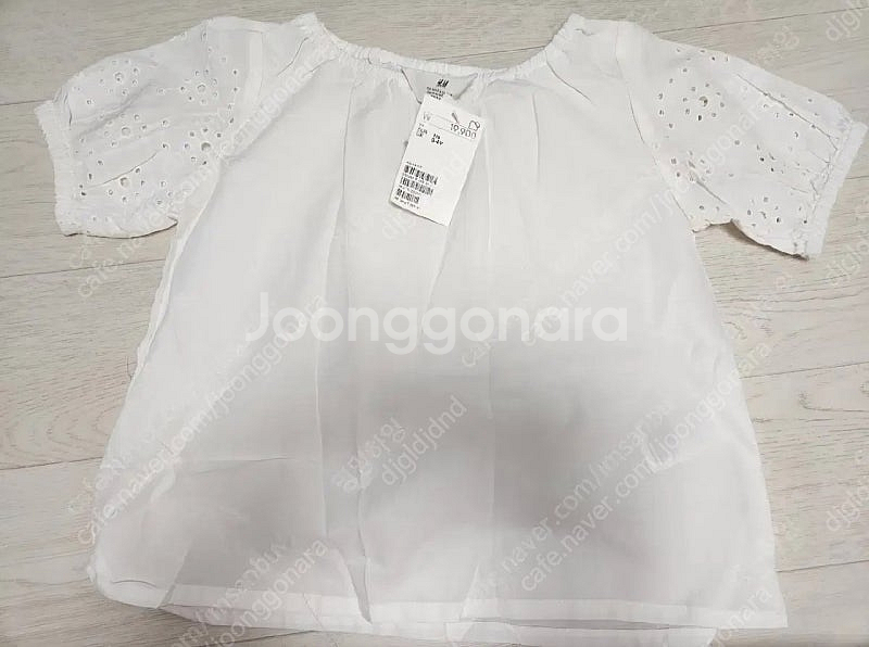 새상품)택달린 여아 H&M 블라우스 5-6y--0