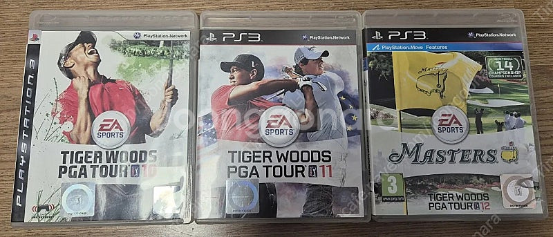 플스3(PS3) 타이거우즈PGA투어 3종 일괄 판매합니...--0