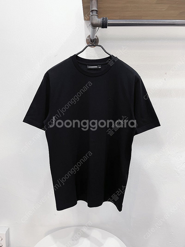(95/s) 제이린드버그 올블랙 라운드넥 남성 반팔 골...--1