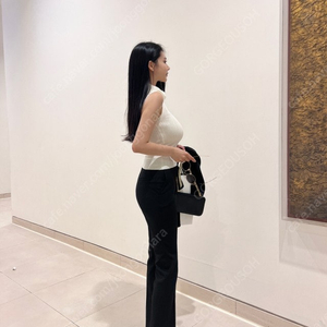 (새상품) 더마농 카디프 슬릿 롱 슬랙스 블랙 M / 더로랑 레티첼라 슬랙스 오피스룩 베니토 문트 브론 2부원피스 레티첼라 셋업