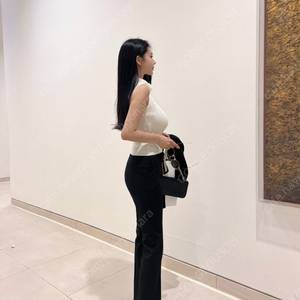 (새상품) 더마농 카디프 슬릿 롱 슬랙스 블랙 M / 더로랑 레티첼라 슬랙스 오피스룩 베니토 문트 브론 2부원피스 레티첼라 셋업