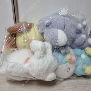 정품 포켓몬 잠자는 피츄,염버니,냐스퍼,펭도리 중형 인형 포켓몬스터
