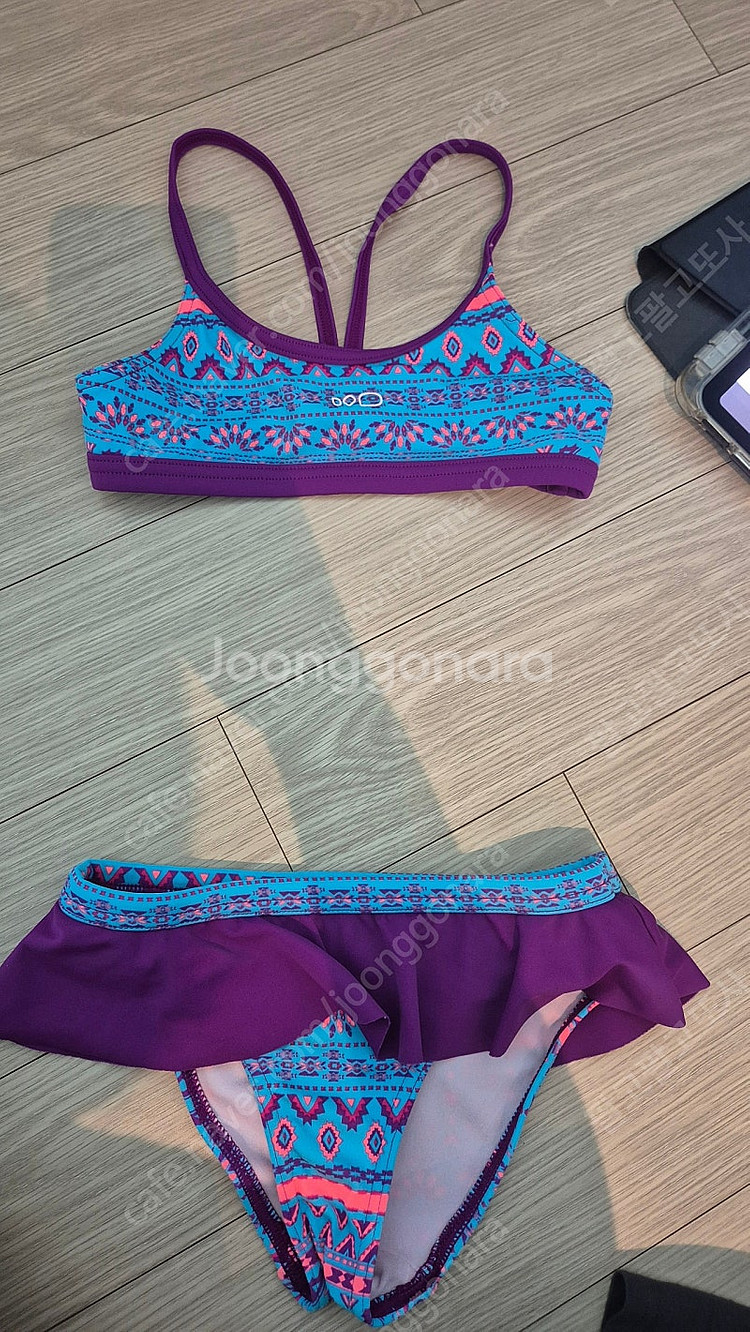 여아 수영복 (원피스 3벌, 비키니 2벌) 7-8세--5