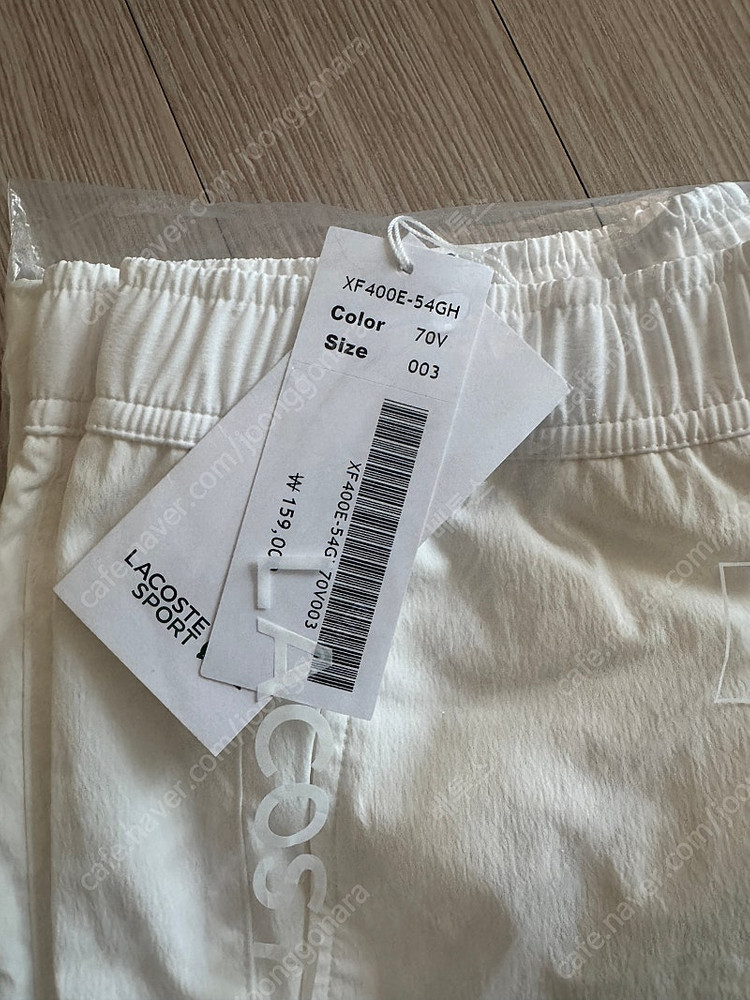 라코스테 남성용 우븐 팬츠 화이트 3사이즈 미개봉 새제품 (8만)--1