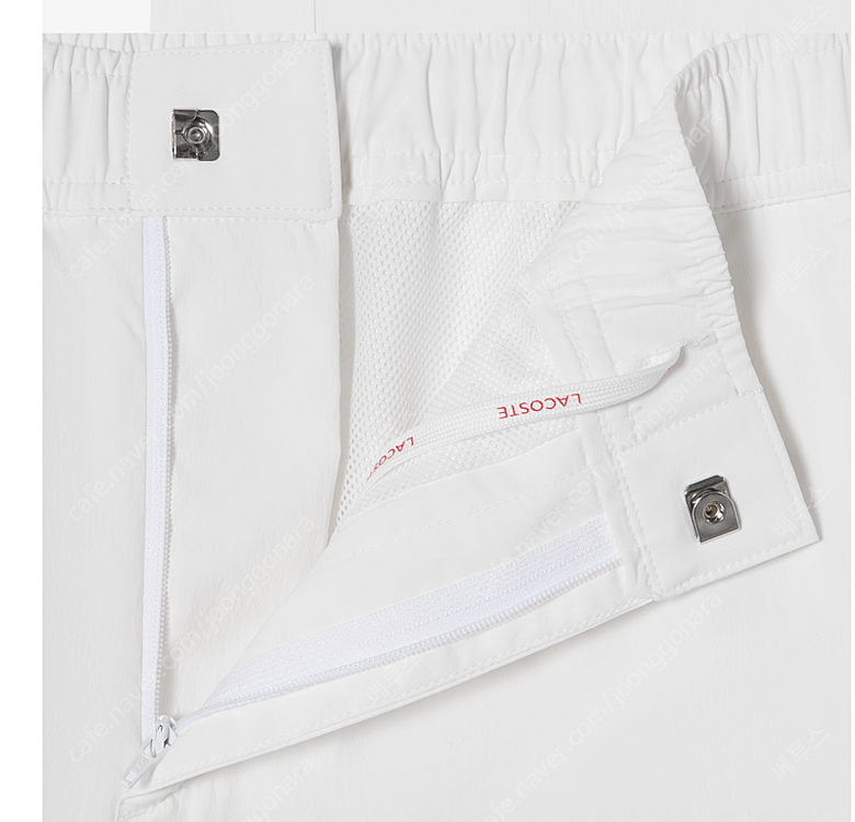 라코스테 남성용 우븐 팬츠 화이트 3사이즈 미개봉 새제품 (8만)--4