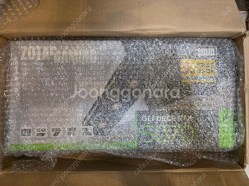 ZOTAC RTX 5070 SOLID 그래픽카드 미개봉--2