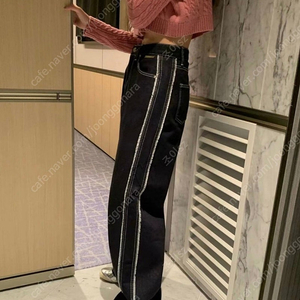 포스터 생지 라인 데님 M