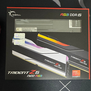 지스킬 DDR5 6000 CL30 1.35V (16X2) 32GB RGB NEO 블랙 팝니다