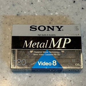 소니 SONY Metal MP 120 supermetal 8mm 비디오테잎 판매합니다. (택배비포함)