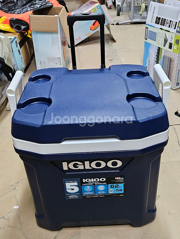 IGLOO 이글 아이스박스 바퀴 롤러 쿨러 58L 새상...--3