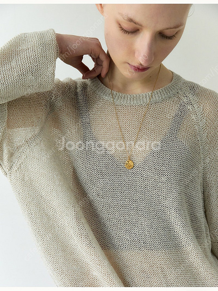 시엔느Mallorca Knit_Silver 니트티--0