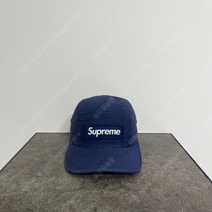 슈프림 20FW 밀리터리 워시드 네이비 박스로고 캠프캡 모자