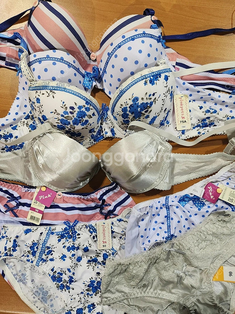 여성 속옷 4세트 75 사이즈--2