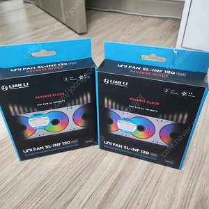 리안리UNI FAN SL-INF 120 RGB 리버스 White 2팩 판매합니다