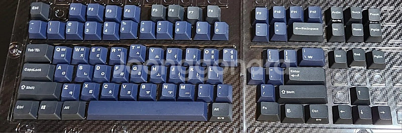 레오폴드 다크블루 키캡 87키(한글) 팝니다--0