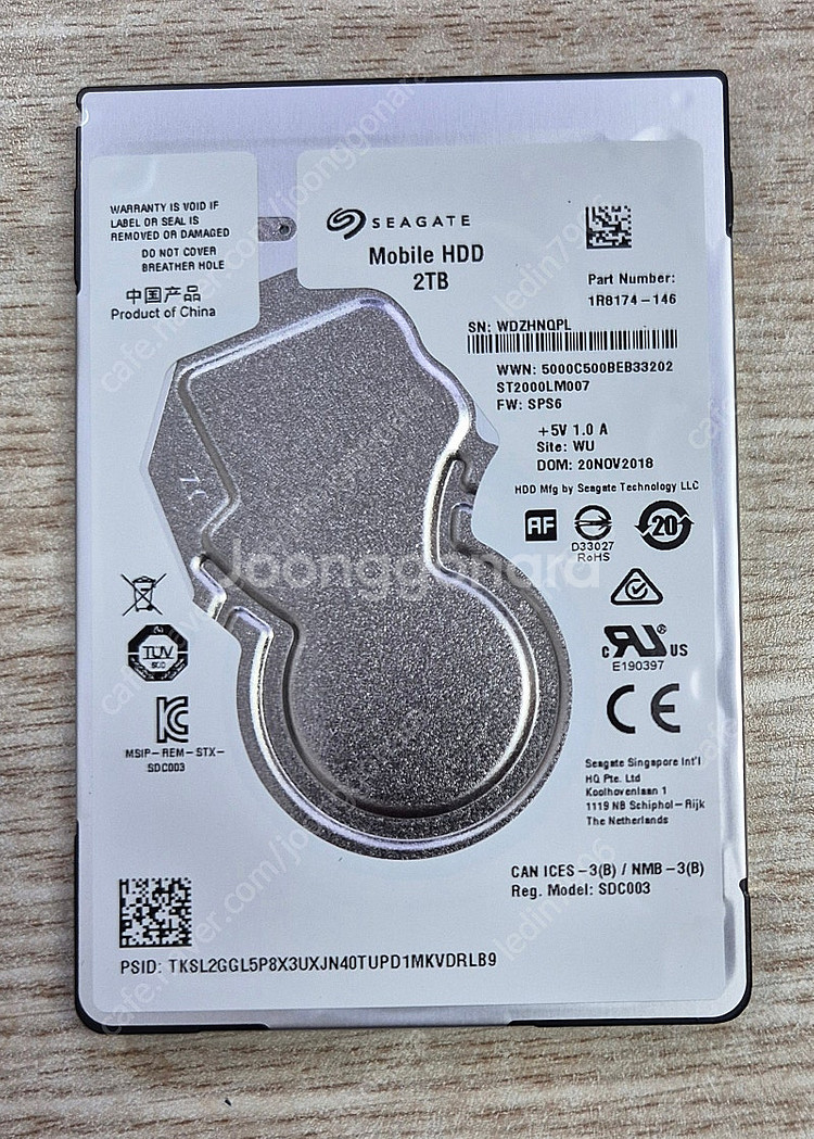 시게이트 2.5인치 2tb 모바일 hdd 사용시간 52...--0
