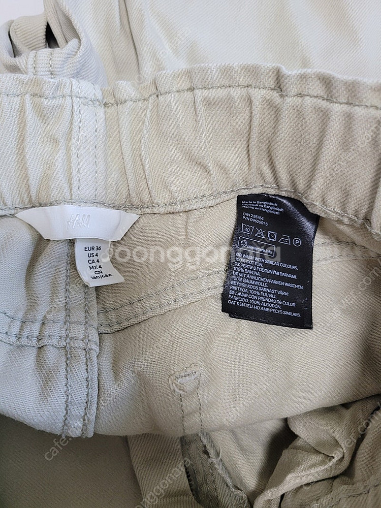 H&M 면 바지 36--2