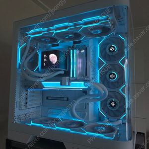 9950x3d , 5080넵튠 선없는 화이트 데스크탑세팅 팝니다. 끝판왕 세팅 + 구매한지 딱1달