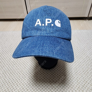 (정품) A.P.C 아페쎄 x 칼하트 데님 인디고 볼캡