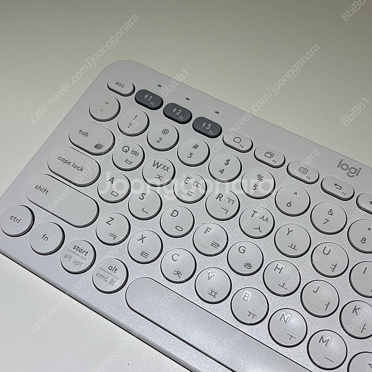 로지텍 키보드 마우스 세트 K380+Pebble 화이트--1