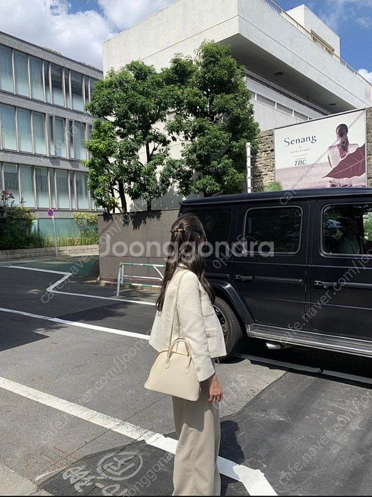 웨어웨더 몬테 트위드 자켓 크림 7부 새상품--2