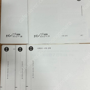 2025 시대인재 사회문화 n서바, 브릿지 등 5회분