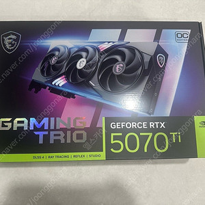 MSI 지포스 RTX 5070 Ti 게이밍 트리오 OC D7 16GB 트라이프로져4 CL 미개봉 판매합니다