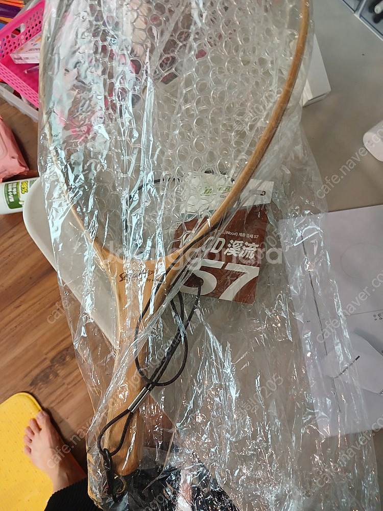 피나투라 우드 계류뜰채사세요 57센치--0