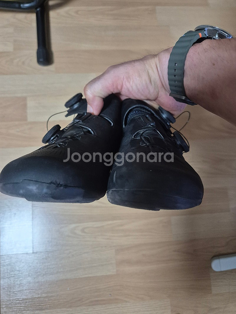 시마노 로드 클릿슈즈 RC703 41.5E(와이드) 블랙 판매합니다--4